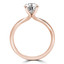 Round Lab Created Diamond Solitaire Engagement Ring in Rose Gold (MVSLG0023-R)