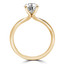 Round Lab Created Diamond Solitaire Engagement Ring in Yellow Gold (MVSLG0023-Y)