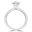 Round Lab Created Diamond 6-Prong Solitaire Engagement Ring in White Gold (MVSLG0033-W)