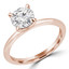 Round Lab Created Diamond Solitaire Engagement Ring in Rose Gold (MVSLG0035-R)