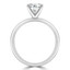 Round Lab Created Diamond Solitaire Engagement Ring in White Gold (MVSLG0035-W)