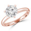 Round Lab Created Diamond 6-Prong Solitaire Engagement Ring in Rose Gold (MVSLG0036-R)
