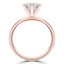 Round Lab Created Diamond 6-Prong Solitaire Engagement Ring in Rose Gold (MVSLG0036-R)