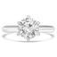 Round Lab Created Diamond 6-Prong Solitaire Engagement Ring in White Gold (MVSLG0036-W)