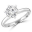 Round Lab Created Diamond 6-Prong Solitaire Engagement Ring in White Gold (MVSLG0036-W)