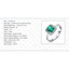1 1/2 CTW Cushion Green Nano Emerald Cushion Halo Cocktail Ring in 0.925 White Sterling Silver (MDS230006)