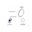 1/5 CTW Round Blue Spinel Alternating Eternity Anniversary Wedding Band Ring in 0.925 White Sterling Silver (MDS230016)