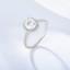 1 3/8 CTW Oval White Cubic Zirconia Oval Halo Cocktail Ring in 0.925 White Sterling Silver with Accents (MDS230026)