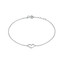 Heart Chain Bracelet in 0.925 White Sterling Silver (MDS230038)