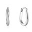 Huggie Earrings in 0.925 White Sterling Silver (MDS230044)