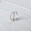Huggie Earrings in 0.925 White Sterling Silver (MDS230044)