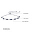 2 2/3 CTW Oval Black Spinel Alternating Bar Chain Bracelet in 0.925 White Sterling Silver (MDS230071)
