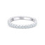 3/8 CTW Round White Cubic Zirconia Eternity Anniversary Wedding Band Ring in 0.925 White Sterling Silver (MDS230103)