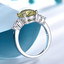 7 1/2 CTW Oval Yellow Cubic Zirconia Solitaire with Accents Cocktail Ring in 0.925 White Sterling Silver (MDS230141)