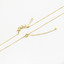 4/5 CTW Pear White Cubic Zirconia Leaf Floral Necklace Yellow Gold Plated in 0.925 Sterling Silver (MDS230143)