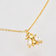1/4 CTW Marquise White Cubic Zirconia Insect Nature Yellow Gold Plated Pendant Necklace in 0.925 Sterling Silver With Chain (MDS230145)