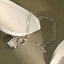 Hollow Charm Heart Bracelet in 0.925 White Sterling Silver (MDS230163)