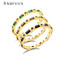 1 CTW Baguette Black Cubic Zirconia Alternating Bezel Set Eternity Yellow Gold Plated Ring in 0.925 Sterling Silver (MDS230198)