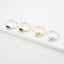 7/8 CTW Round White Cubic Zirconia Blue White Gem Cluster Cocktail Yellow Gold Plated Ring in 0.925 Sterling Silver (MDS230207)
