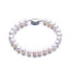 Oval White Freshwater Pearl Strand Necklace in 0.925 White Sterling Silver (MDS230228)