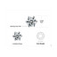 1 1/5 CTW Round White Topaz Stud Earrings in 0.925 White Sterling Silver (MDS210113)