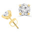 3 1/10 CTW Round Lab Created Diamond 4-Prong Stud Earrings in 14K Yellow Gold (MD230286)