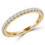 1/2 CTW Round Diamond 3/4 Way Shared-prong Semi-Eternity Anniversary Wedding Band Ring in 14K Yellow Gold (MD230294)