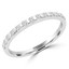 1/5 CTW Round Diamond Shared Prong Semi-Eternity Anniversary Wedding Band Ring in 14K White Gold (MD230295)