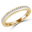 1/4 CTW Round Diamond 3/4 Way Channel Set Semi-Eternity Anniversary Wedding Band Ring in 14K Yellow Gold (MD230300)
