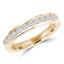 3/8 CTW Round Diamond 3/4 Way Channel Set Semi-Eternity Anniversary Wedding Band Ring in 14K Yellow Gold (MD230301)
