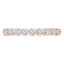 4/5 CTW Round Diamond 3/4 Way Shared-prong Semi-Eternity Anniversary Wedding Band Ring in 14K Rose Gold (MD230305)