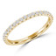1/3 CTW Round Diamond 3/4 Way Semi-Eternity Anniversary Wedding Band Ring in 14K Yellow Gold (MD230309)