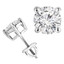 1 CTW Round Diamond 4-Prong Stud Earrings in 14K White Gold (MD240010)