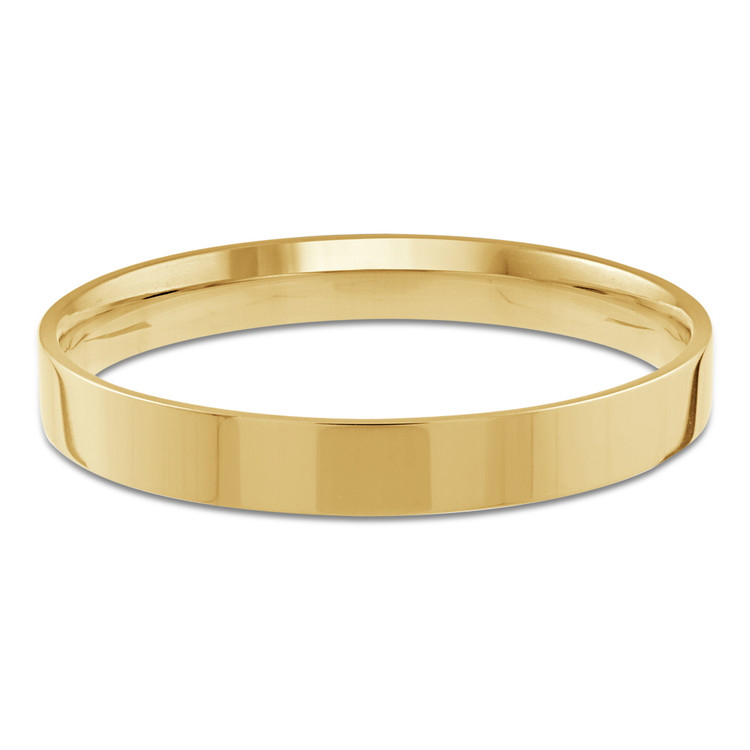2 MM Flat Classic Mens Wedding Band Ring in 10K Yellow Gold (MD240039)