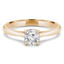 1/3 CT Round Diamond 4-Prong Solitaire Engagement Ring in 14K Yellow Gold (MD240049)