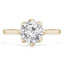 1/3 CT Round Diamond 8-Prong Solitaire Engagement Ring in 14K Yellow Gold (MD240058)