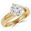 1 1/2 CT Round Lab Created Diamond 4-Prong Solitaire Engagement Ring in 14K Yellow Gold (MD240063)