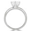 1 1/2 CT Round Lab Created Diamond 4-Prong Solitaire Engagement Ring in 14K White Gold (MD240064)