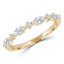 1/2 CTW Marquise Diamond Alternating Round Shared Prong Semi-Eternity Anniversary Wedding Band Ring in 18K Yellow Gold (MDR230001)