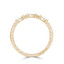 1/4 CTW Baguette Diamond Split Beaded Semi-Eternity Anniversary Wedding Band Ring in 18K Yellow Gold (MDR230006)