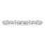 2/5 CTW Oval Diamond Alternating Round Shared Prong Semi-Eternity Anniversary Wedding Band Ring in 18K White Gold (MDR230025)