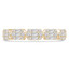2/5 CTW Baguette Diamond Marquise Cluster Semi-Eternity Anniversary Wedding Band Ring in 18K Yellow Gold (MDR230030)
