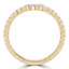 1/4 CTW Baguette Diamond Split Beaded Semi-Eternity Anniversary Wedding Band Ring in 18K Yellow Gold (MDR230036)