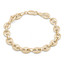 Puffed Mariner Coffee Bean Chain Bracelet in 14K Yellow Gold (MDR230043)