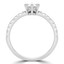3/4 CTW Marquise Diamond Tiara Solitaire with Accents Engagement Ring in 14K White Gold (MD240155)