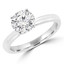 1 1/20 CT Round Lab Created Diamond Solitaire Engagement Ring in 14K White Gold (MD240161)