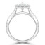 1 3/5 CTW Marquise Diamond Marquise Halo Engagement Ring in 14K White Gold (MD240203)