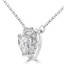 1 4/5 CTW Heart Diamond Halo Heart Necklace in 14K White Gold (MD240211)