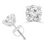 4/5 CTW Round Diamond 4-Prong Stud Earrings in 14K White Gold (MD240232)