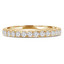 5/8 CTW Round Diamond 3/4 Way Semi-Eternity Anniversary Wedding Band Ring in 14K Yellow Gold (MD240244)